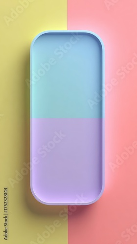 Abstract colorful design with pastel tones and minimalist style.