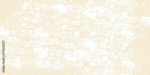Grunge-style background with a textured, distressed. The background is primarily orange with white patches, creating an orange, rugged effect. Brush stroke texture background. Orange background vector