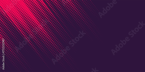 Stylish gradient pink dot circle halo background Line Vector Point form in diagonal angle