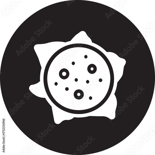 dragon fruit glyph icon