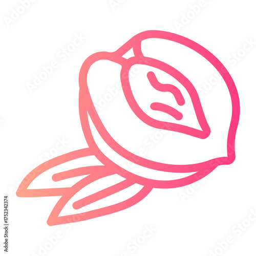 peach gradient icon