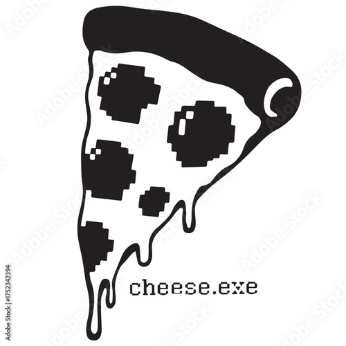 A single slice of pizza with melting cheese and a digital file extension