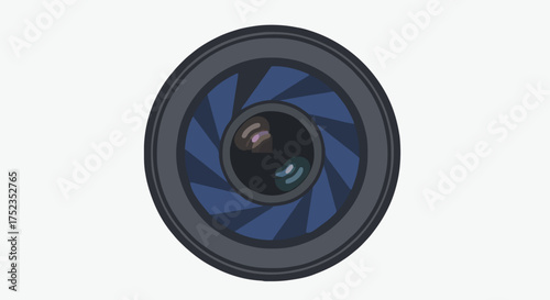 Professional camera lens aperture with intricate mechanical details, capturing sharp focus and creative depth for stunning photography and filmmaking projects.