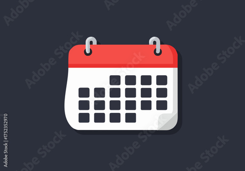 Organize your life with this modern, clean calendar icon, perfect for planning events, managing schedules, and tracking important dates for business or personal use.