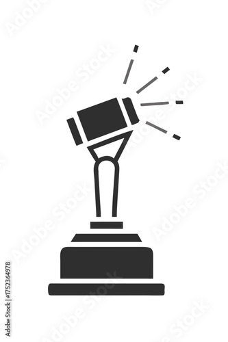 Black gavel trophy for auction or court