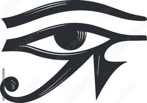 Illustration of the Eye of Horus, an ancient Egyptian symbol of protection and power.