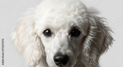 portrait of a white dog