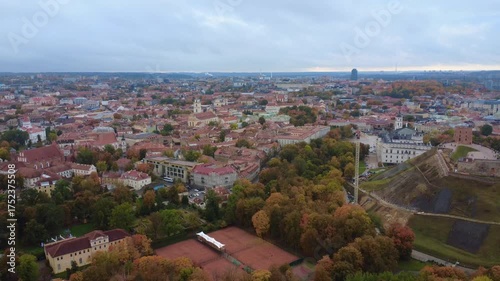 Wallpaper Mural Vilnius city panoramic view from Three Crosses Hill 4K Torontodigital.ca