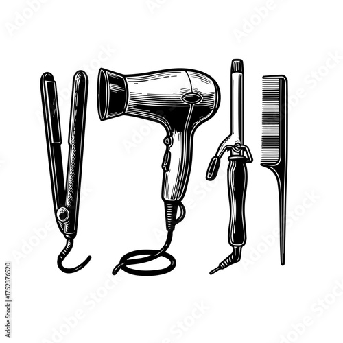 hair dryer and comb