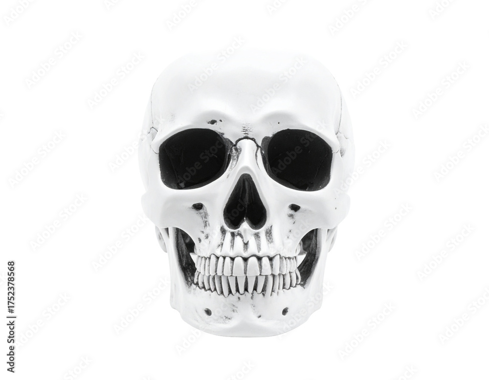 Fototapeta premium human skull isolated on white
