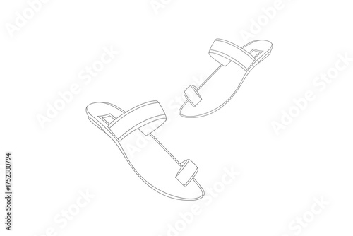 Shoes clipart, pair of shoes outline, Ladies shoes outline, sketch, outline illustration, vector drawing. Shoes isolated on white background, vector illustration. Line art, women shoes, ladies slipper