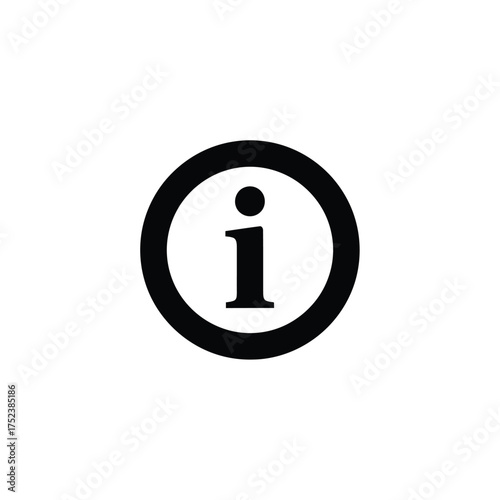 Information Icon in Circle help support details question mark symbol sign communication vector graphic design ui ux web button