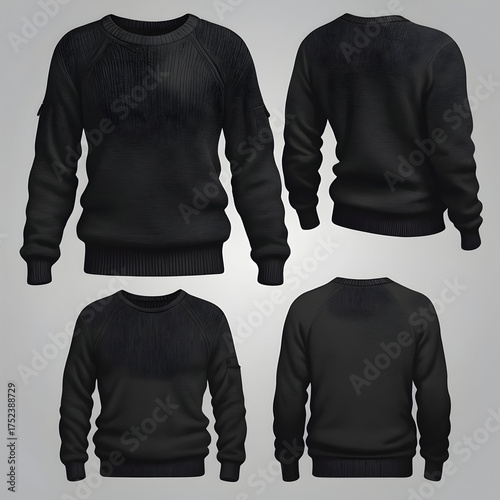 Black Turtleneck Sweater