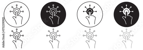 Education technology line editable icon set, e-learning tools, online courses, virtual classroom, interactive modules, instructional symbols, STEM icons, learning hubs, vector illustration.
