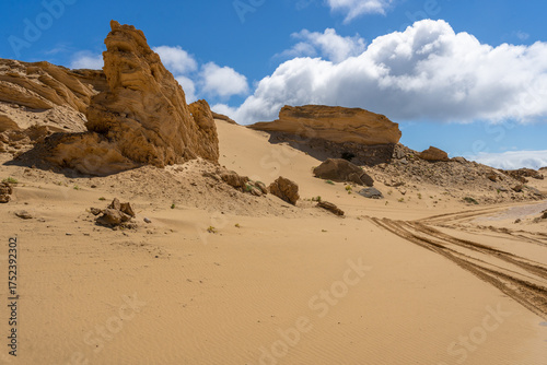 Dunes in Porto Santo island, Madeira, Portugal
