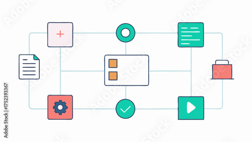 A flowchart showing the handoff process from design to development with annotations on design specs assets and communication channels.