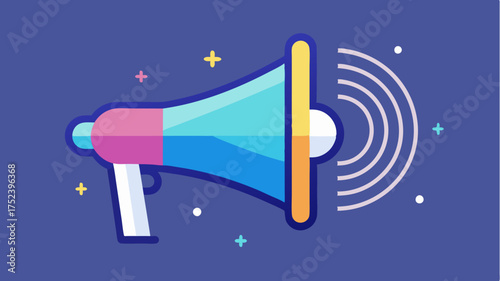 A megaphone emanating sound waves depicting advertising and promotional outreach in the digital space.