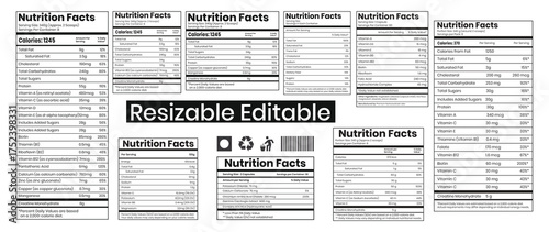 nutrition facts, nutrition facts label, supplement facts label, nutrition fact template canada supplements 