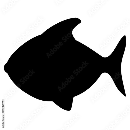 Scalable vector illustration of a lemon tetra fish a vibrant aquatic creature for design projects silhouette