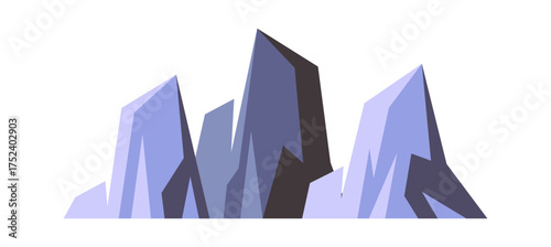 Arctic polar mountain range landscape