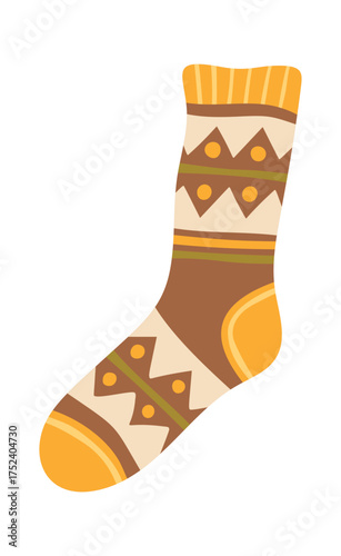 Fabric wool winter sock design