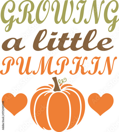 Growing A Little Pumpkin Shirt Fall Svg