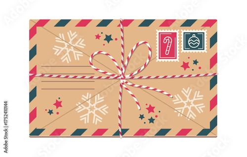 Christmas envelop with wish letter