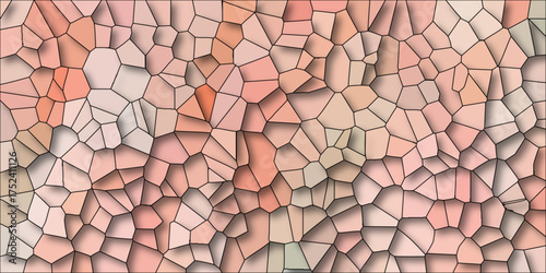 Soft pastel mosaic of irregular polygons with subtle pink, peach, and green tones and gentle shading creating a warm and inviting textured background for feminine and delicate designs