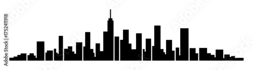 Abstract Cityscape of Rectangles | Minimalist Vector Design