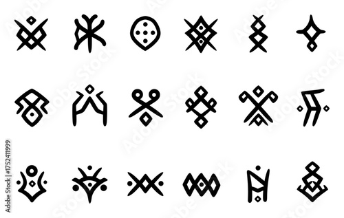 Minimalist Glyphs Vector Design