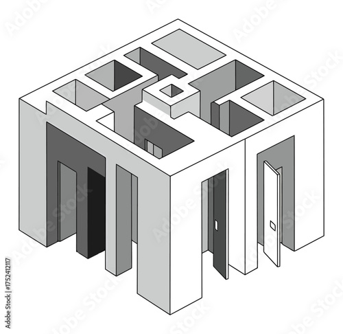 Bureaucracy Maze: Minimalist Vector Architecture