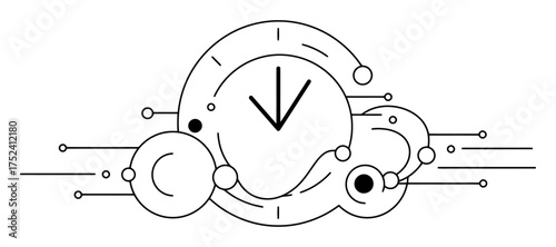 Minimalist Vector Texture: Clean Lines, White Background
