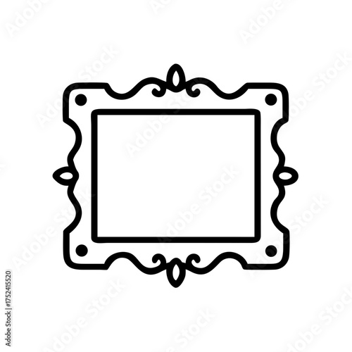 Elegant vintage frame decorative border design