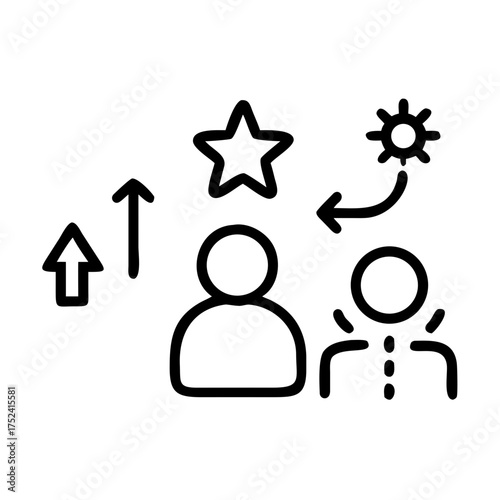 Person achieving success and escaping bad weather