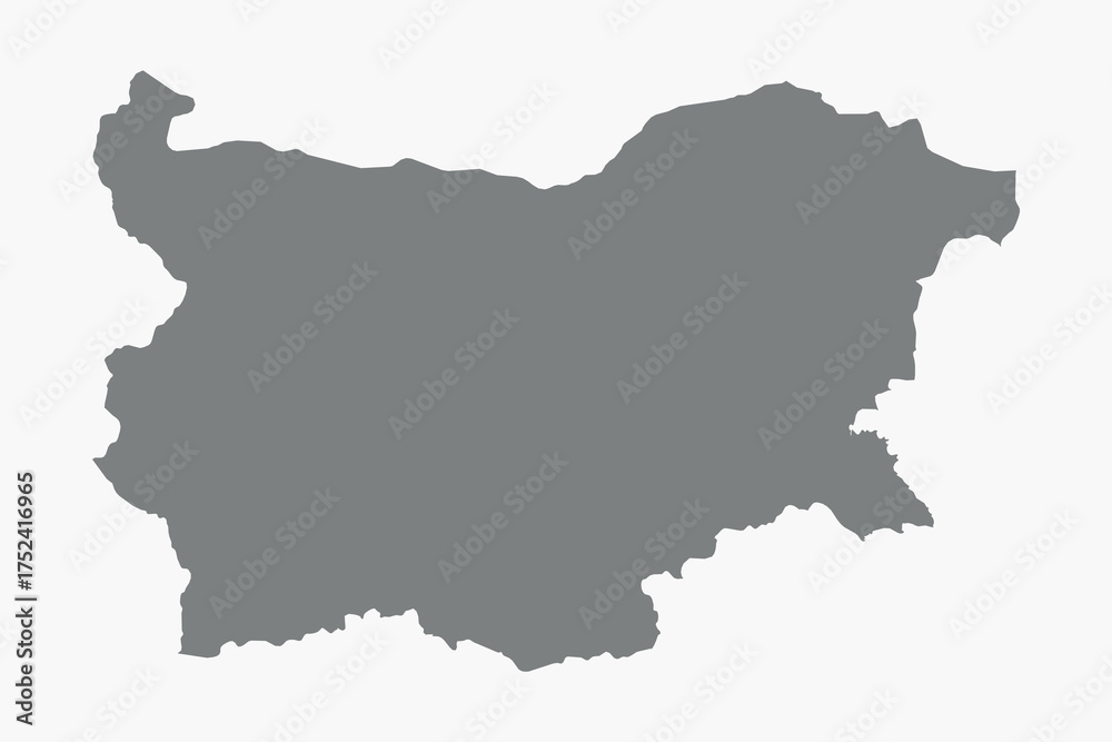 Fototapeta premium Vector graphic artwork suitable for print and web containing flat detailed map of BULGARIA