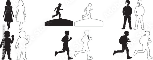 Diverse athletes silhouettes showcase sports like basketball swimming cycling running surfing and tennis on a white background illustration