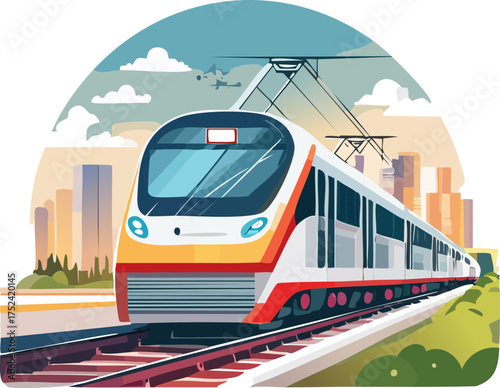 train on the railway