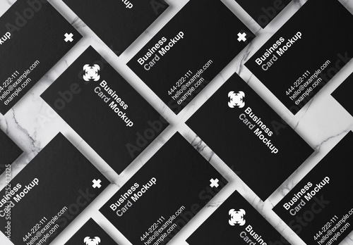 View From Above Business Card PSD Mockups