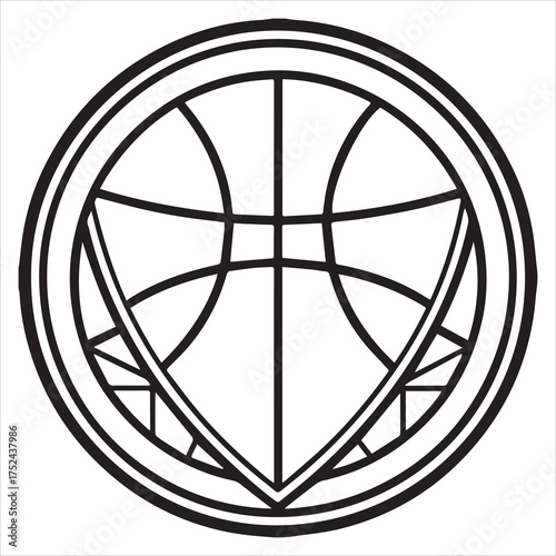 basketball logo vector