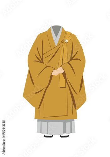 Japanese Monk Robe Buddhist Garment Traditional Apparel JP119