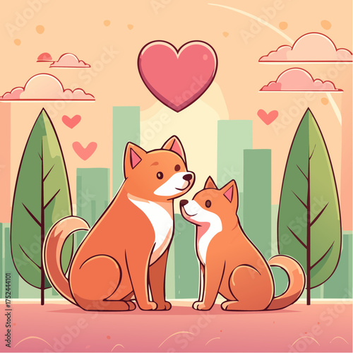 Pets love cats and dogs 