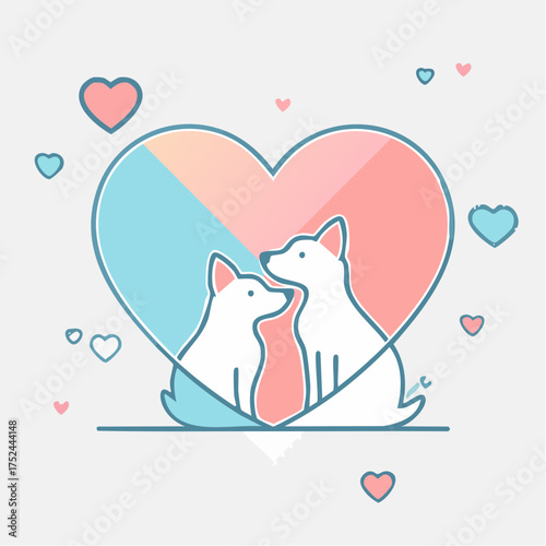 Pets love cats and dogs 
