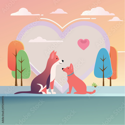 Pets love cats and dogs 