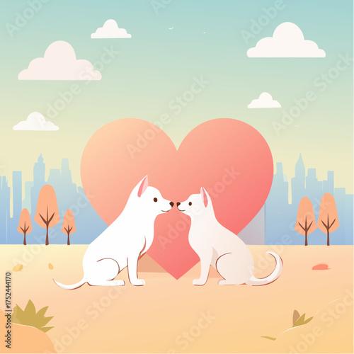 Pets love cats and dogs 