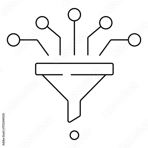 Knowledge Discovery Data Gathering Process Vector Icon