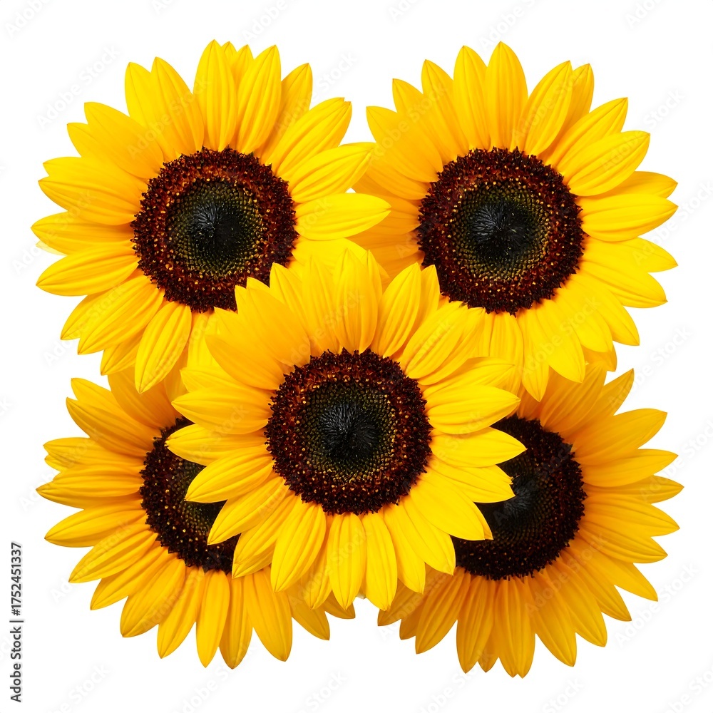 Obraz premium Group of sunflowers