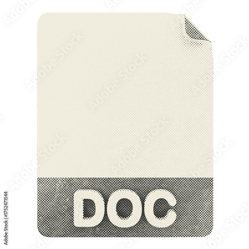 Konstfotografi 3d file doc format type icon halftone