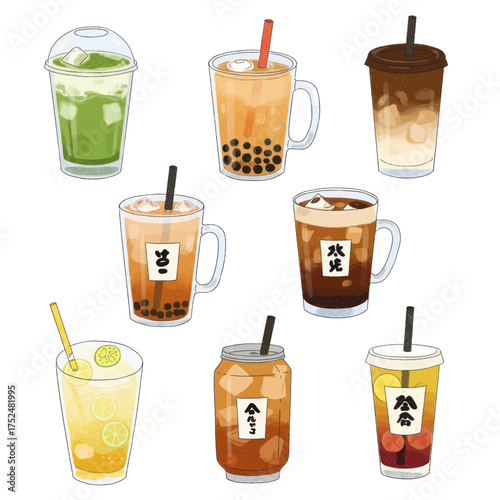 A curated collection of various beverages, including refreshing iced teas, creamy coffee drinks, and vibrant fruit juices, perfect for any occasion