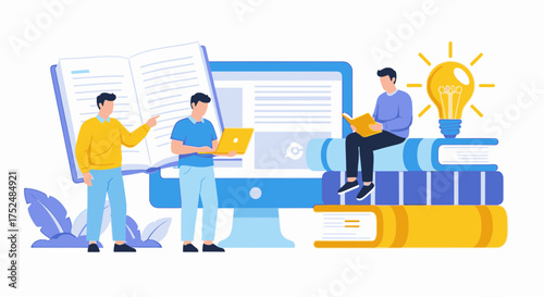 Team collaboration with digital learning tools sparks innovative ideas and creative problem solving, enhancing education and skill development for bright futures