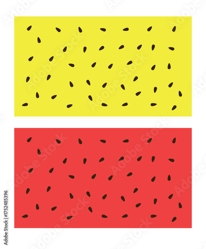 Design background seed golden yellow and red watermelon